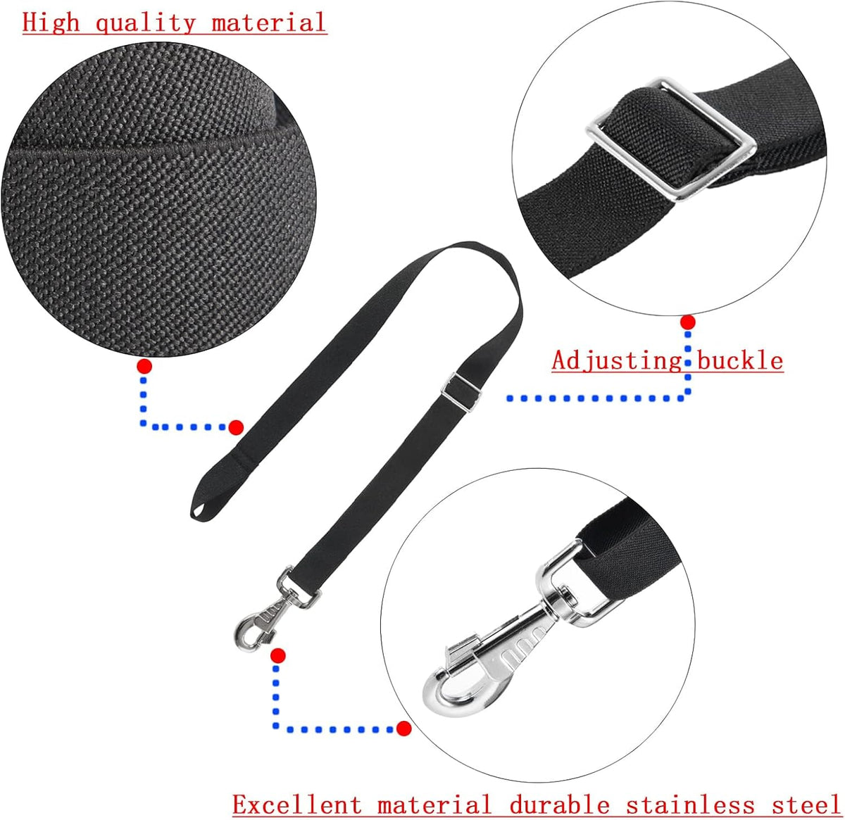 GAITWIN stretchy belly strap showing the one side loop end configuration for horse safety.
