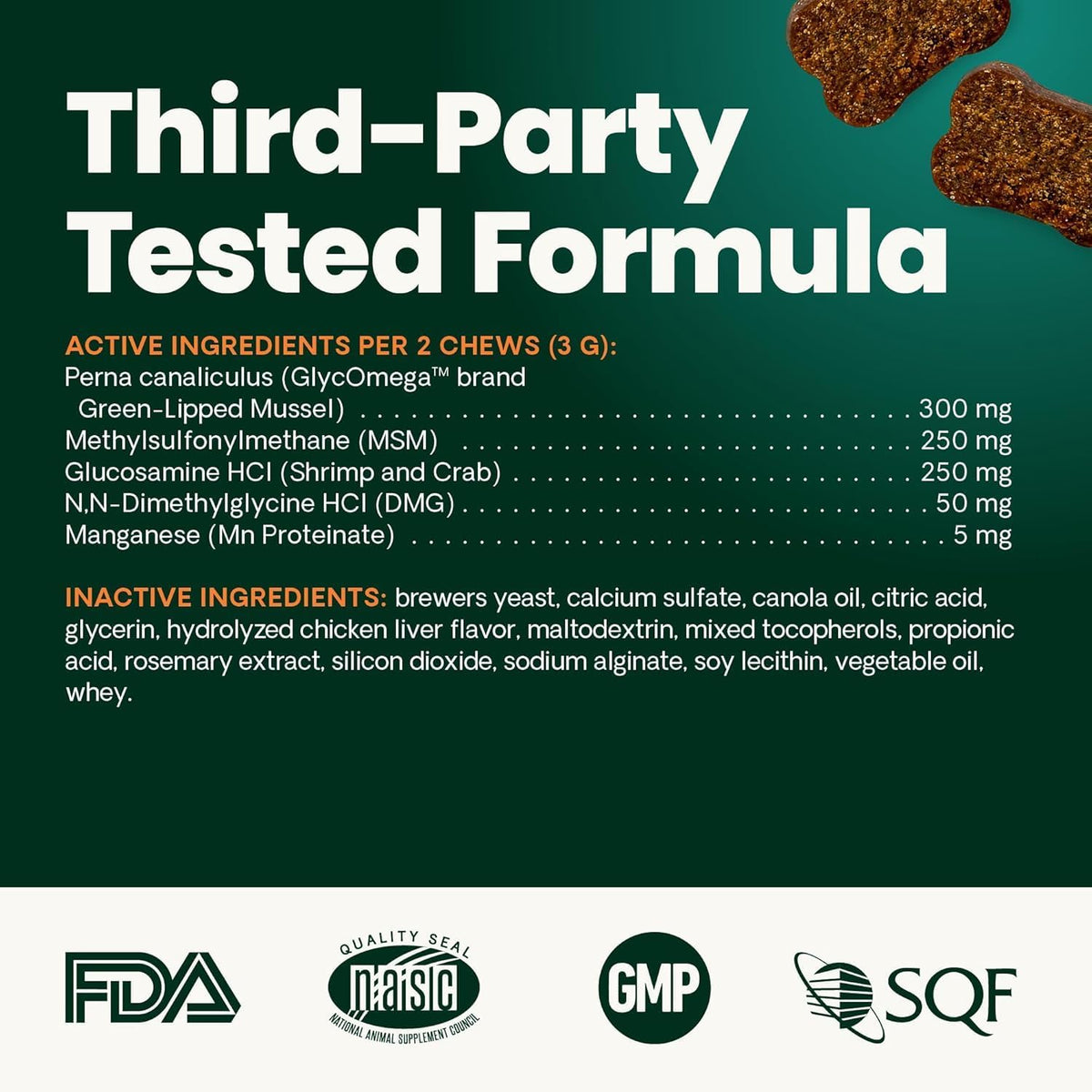 VetriScience healthy hip and joint chicken flavor chews group