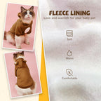 HRTTSY chihuahua winter clothes blank warm hooded pet jacket