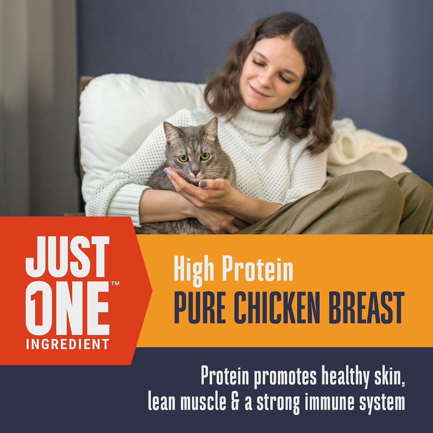 Whole Life Cat Just One Chicken Freeze Dried Cat Treats - Human Grade High Protein Food, Healthy Training Snacks, Freeze Dried Chicken Food Toppers, USA Made Natural Treats - 4 oz (Pack of 1) - Image 4