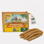 Birds LOVE 5 LB Wholesome Spray Millet for Birds - USA Grown,Non-GMO, Natural Sun-Dried Millet Sprays - Thick Seed-Rich Clusters for Parakeets, Budgies, Cockatiels, Conures, Finches & Parrots - Image 11