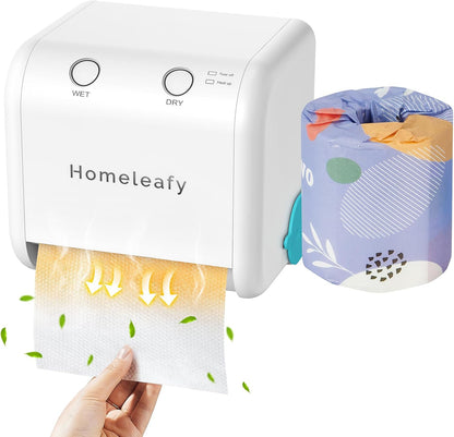 2-in-1 Auto Dry&Wet Wipes Warmer, 3s Smart Dry-to-Wet Warming Technology Portable Wipes Dispenser with Clean Light&Mist Control,Desktop/Wall Mounted Baby Diaper Warmer for Newborns,Outdoor - Image 1