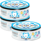 USA imported Litter Box Magic cat litter deodorizer solid gel jar packaging back