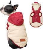 Vecomfy Fleece Lining Extra Warm Dog Hoodie in Winter,Small Dog Jacket Puppy Coats with Hooded,Red S - Image 12