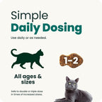 VetriScience composure calming formula for cats pouch back view
