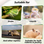 Side profile of Sukh reptile substrate bag with product details