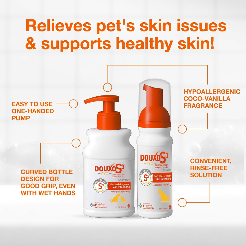 Douxo S3 Pyo skin treatment set for dogs