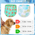 Pet cooling bandana being soaked in water for activation