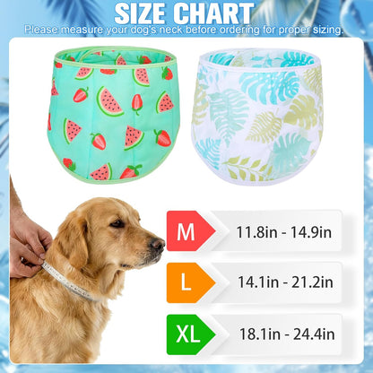 Pet cooling bandana being soaked in water for activation