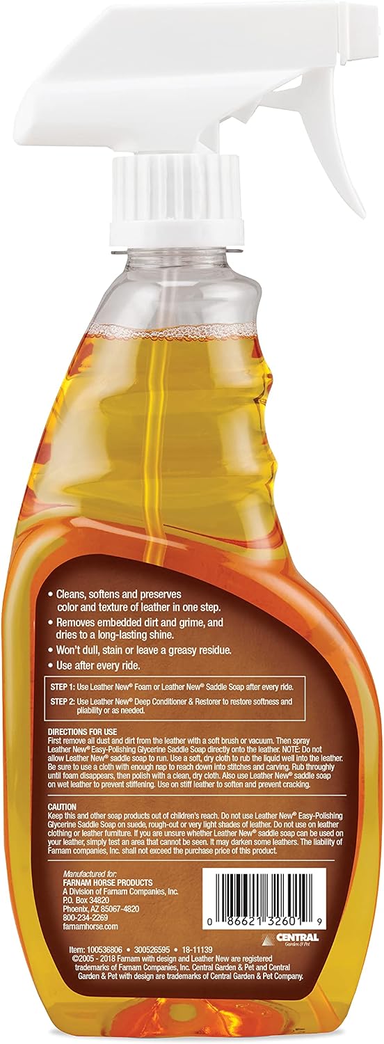 Farnam Leather New sixteen ounce twin pack original leather preservation spray