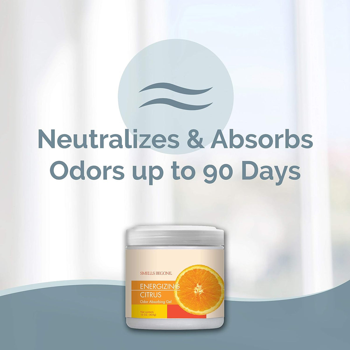 Smells Begone energizing citrus odor neutralizing gel for pet areas