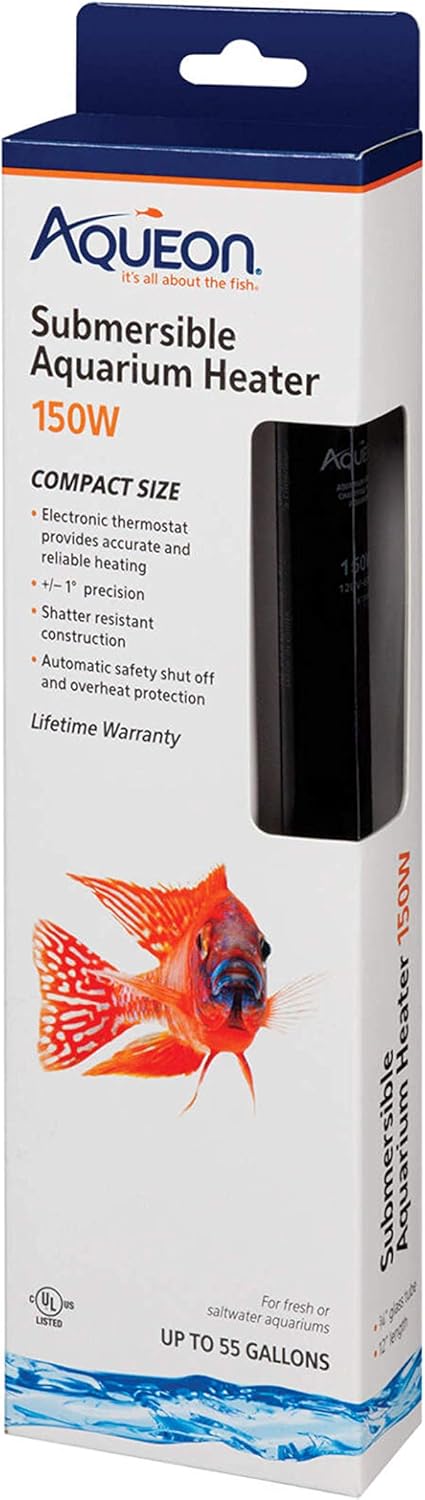 Aqueon Submersible Aquarium Heater 150 Watts front view