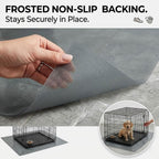 Flat-lay view of 48 by 30 inch heavy duty kennel mat
