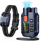 Pupkids dog shock collar with blue remote control front view
