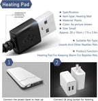 Fauoswuk reptile heat mat showing 3 level temperature switch