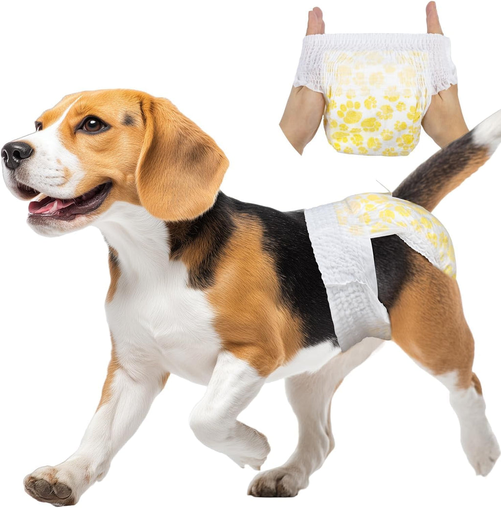 Pet Soft Disposable Dog Diapers Female, Pull Up Doggie Diapers for Female Dogs, 360 degreesStretchy Waist Puppy Diapers, Super Absorbent Doggy Diaper Leak Proof Design for Dogs in Heat (Small, Count, 20.0) - Image 11