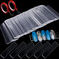 Cosbay transparent nail art display stand front view acrylic practice strips