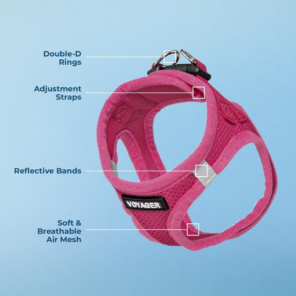 Best Pet Supplies Voyager Step-in Air Harness buckle and D-ring closure