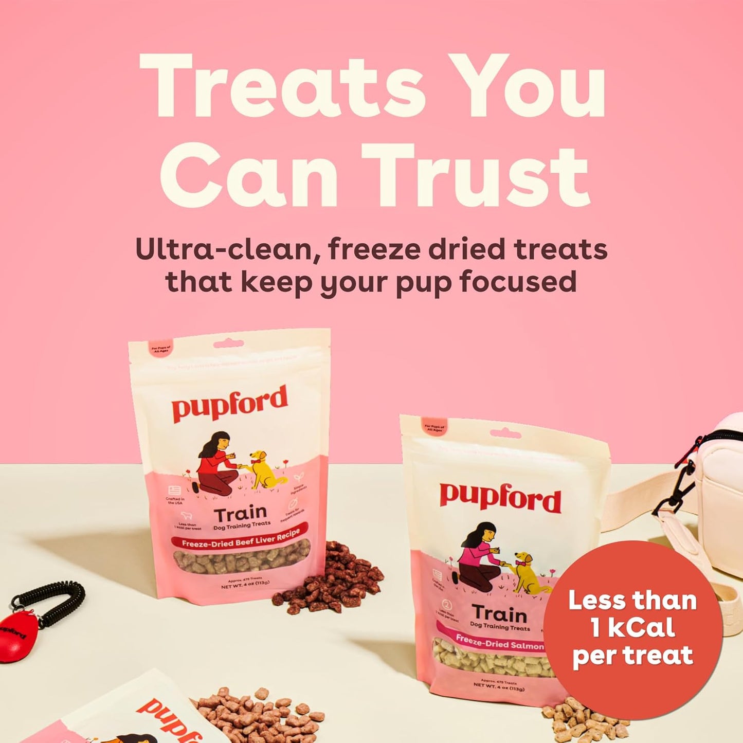 Pupford beef liver dog rewards over 475 low calorie training bites
