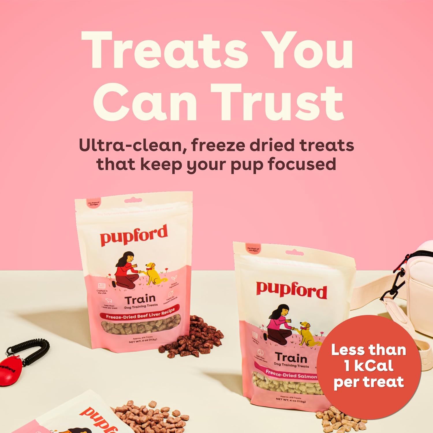 Pupford beef liver dog rewards over 475 low calorie training bites