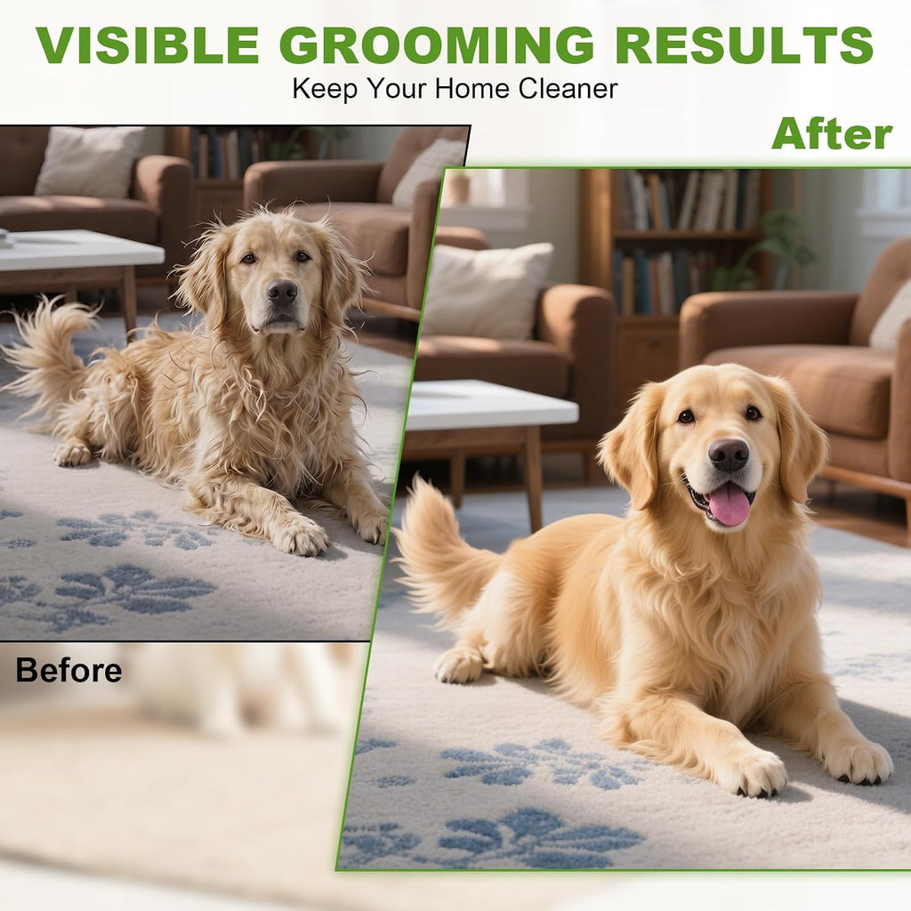 Rounded outer teeth of the TWSURE pet detangling comb showing skin protection feature