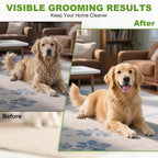 Rounded outer teeth of the TWSURE pet detangling comb showing skin protection feature