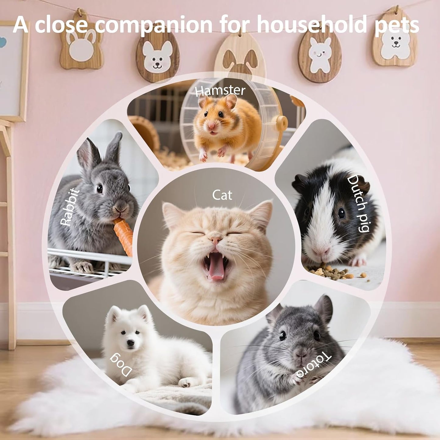 All three tools in the HUAJIANAIKE pet grooming kit displayed together against a clean background