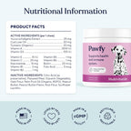 Healthy dog eating Pawfy multivitamin soft chew