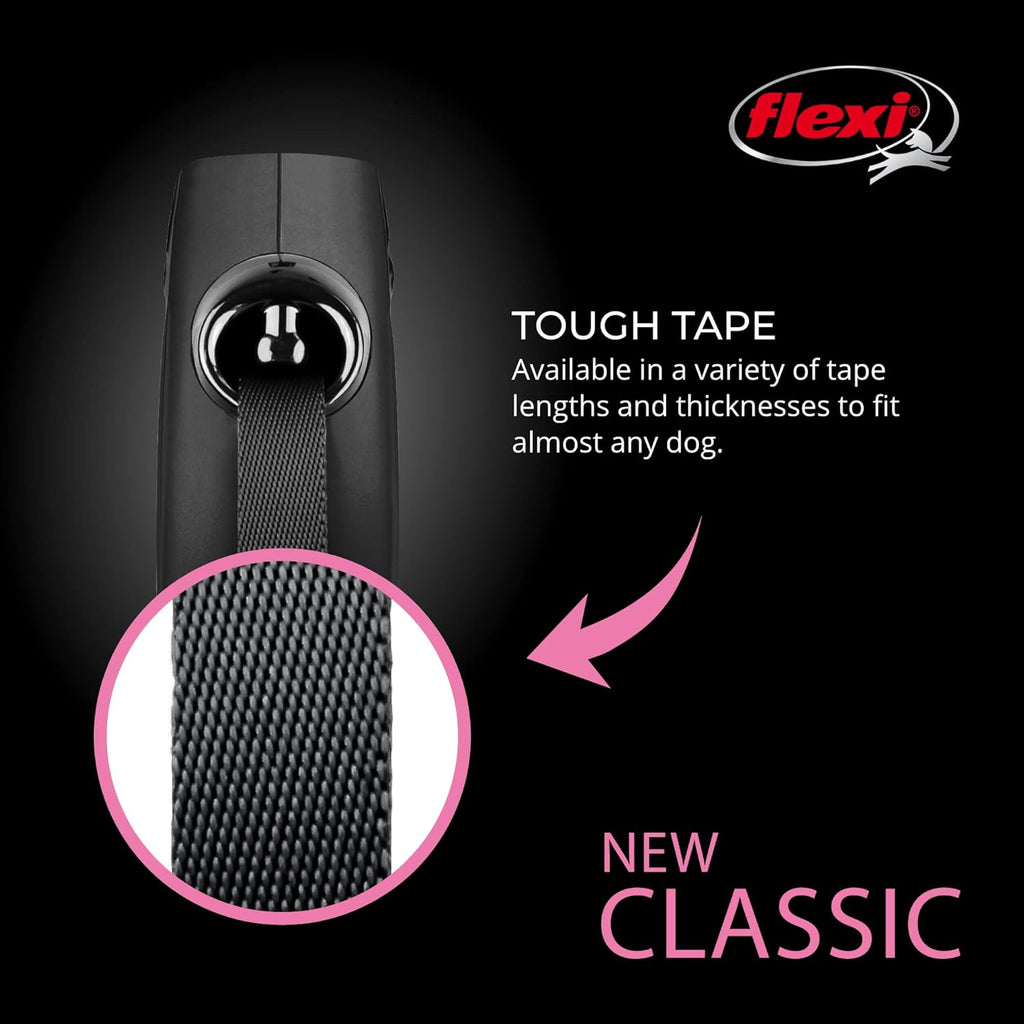 Flexi retractable leash chrome snap hook detail