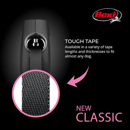 Flexi retractable leash chrome snap hook detail