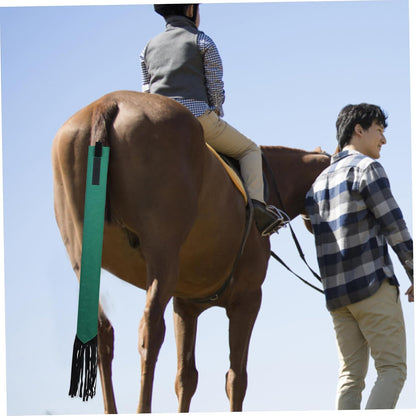 BOOFIRE horse tail protector pack with integrated fly swatter tassel fringe