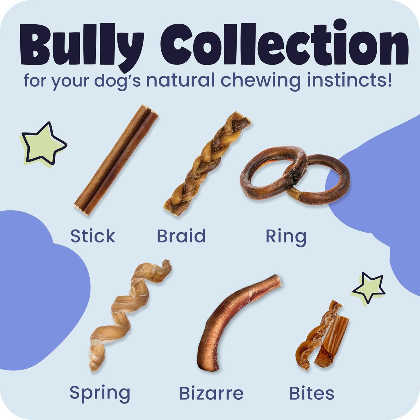Authentic USA imported Pawstruck natural dog chews packaging details