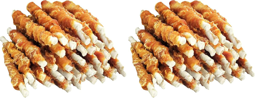 MON2SUN Dog Treats, Rawhide Twist Chicken Hide Sticks, Suitable for Puppy and Small Dogs, 5 Inch (Chicken, 14.11 oz) - Image 12