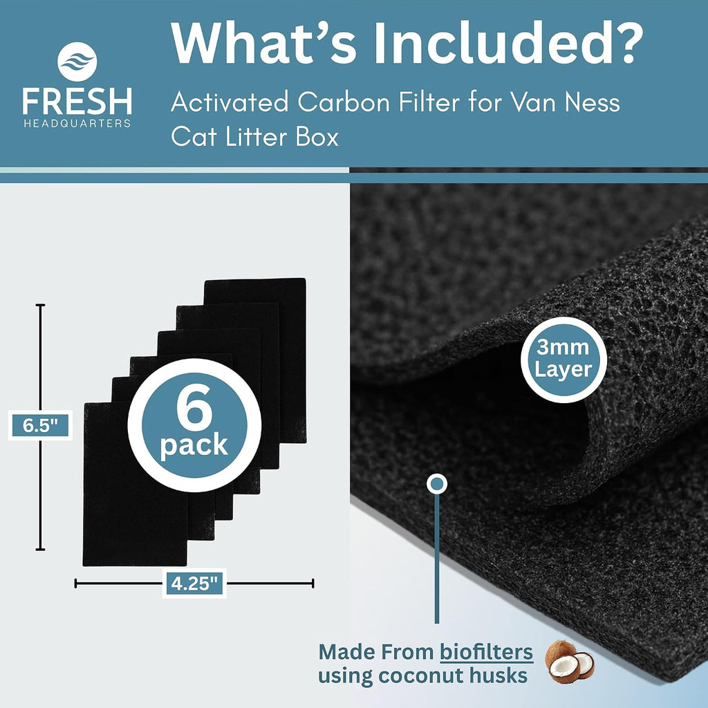 Fresh Headquarters 6 pack carbon filters layout