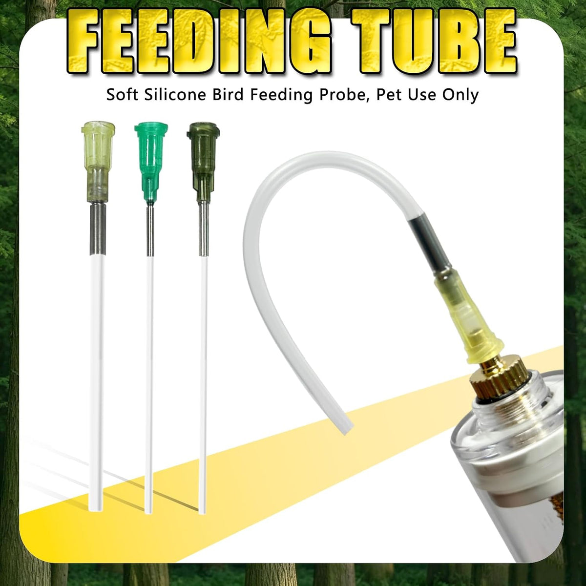 Baby Bird Feeding Syringe Set, Small Pet Parrot Feeder Hand Feeding Tubes Kit, Parrot Feeder Tubes Measuring Tools, for Baby Birds Small Pet - Image 8