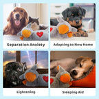 All For Paws soothing plush toy inside a puppy crate