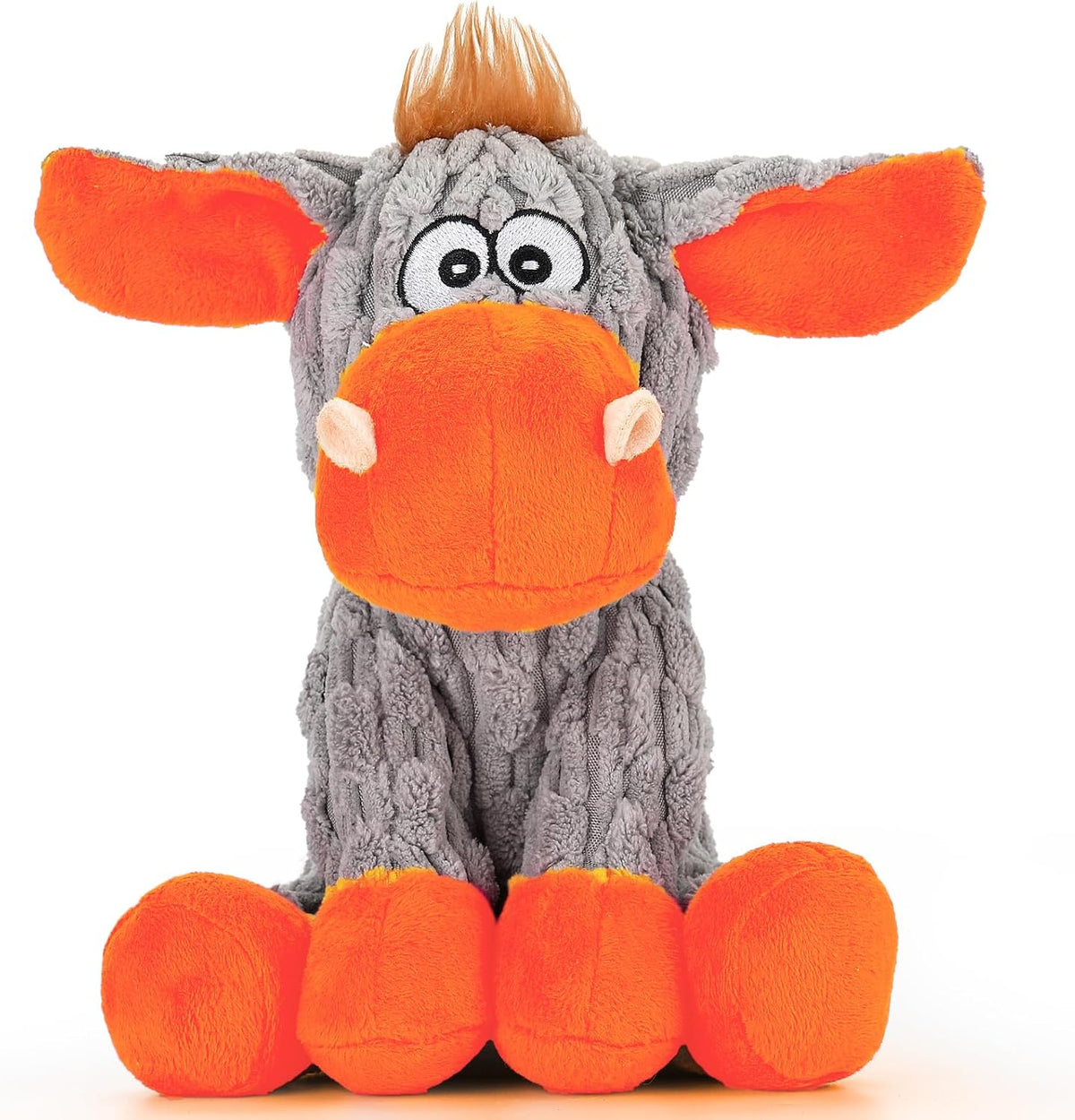 loncoldy Plush Chew Toys for Large Dogs, Tough Crinkle Stuffed Animal Squeaky Interactive Toys for Small Medium Large Dogs, Keep Them Busy, Big Pet Toys - Image 9