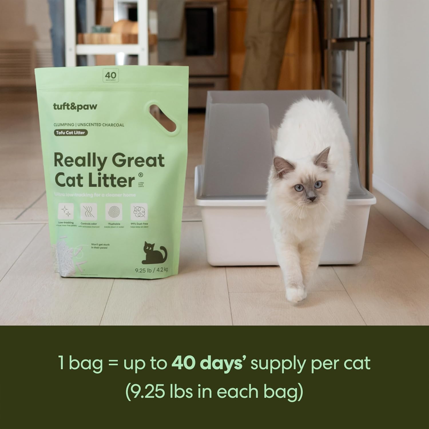 Two pack bundle of Tuft And Paw cat litter
