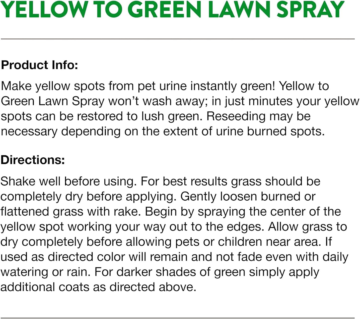 Close up of NaturVet lawn spot repair spray nozzle