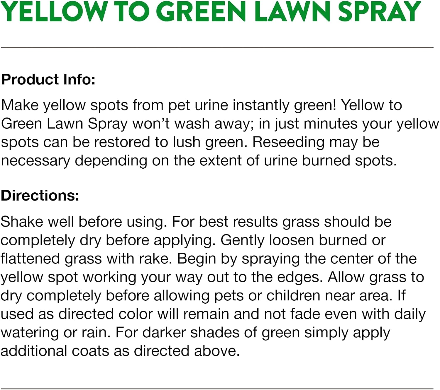 Close up of NaturVet lawn spot repair spray nozzle
