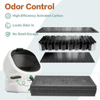 WECATION 3 pack replacement carbon deodorizer showing the fabric pull tabs for easy installation