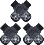 BEAUTYZOO Anti Slip Dog Socks for Small Medium Large Dogs with Grips Straps on Hardwood Floor Protection Wear, Traction Control 3 Pairs Double Side Paw Protector to Prevent Licking for Girl or Boy - Image 14