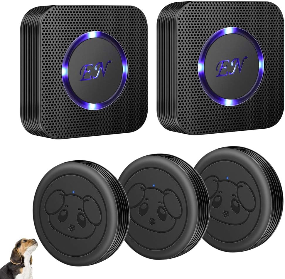 Dog Door Bell, Wireless Doggie Doorbells for Potty Training,Dog Bells to Go Outside, Dog Bells with Waterproof Touch Button, Dog Bell with 1 Receiver and 3 Transmitters, Black - Image 10