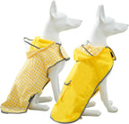 MAMORE Dog Raincoat Reversible,Waterproof Dog Rain Coat Hooded Slicker Poncho with Reflective Strip, Plaid Double Layer Rain Jacket for Small Medium Large Dogs (Light Blue, X-Small(4-9lb)) - Image 11