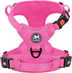 PoyPet No Pull Dog Harness, No Choke Front Lead Dog Reflective Harness, Adjustable Soft Padded Pet Vest with Easy Control Handle for Small to Large Dogs(Pink, Medium) - Image 11