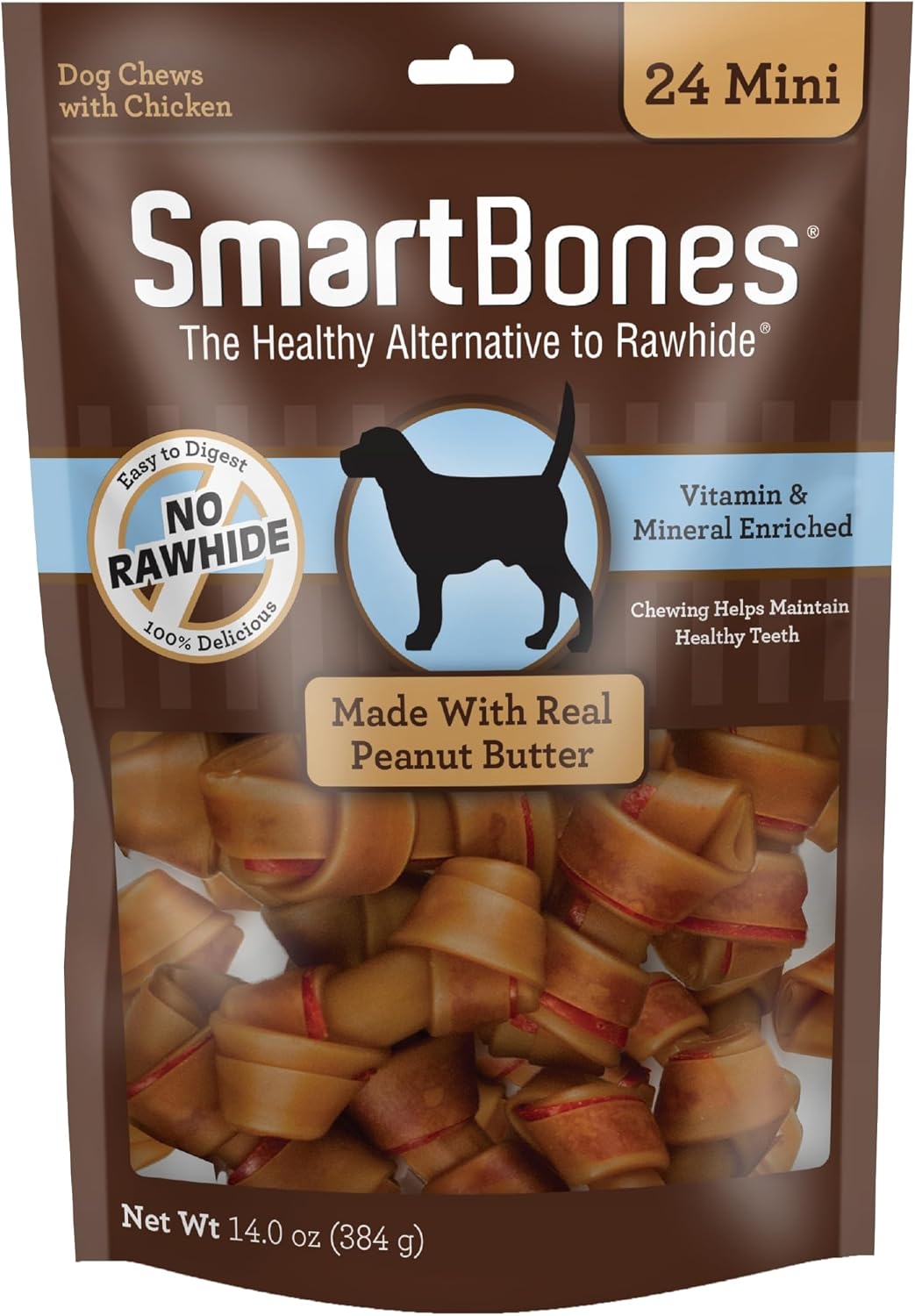 SmartBones Mini Bones with Real Chicken 56 Count, Rawhide-Free Chews for Dogs - Image 15