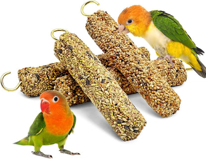 Variety of parakeet and cockatiel treats from Fhiny