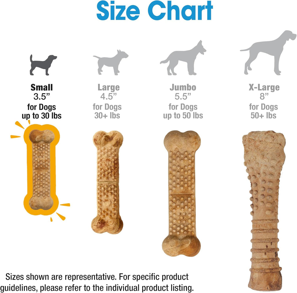 Healthy natural ingredients label on Nylabone Nubz dog chews packaging