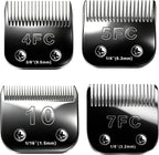 Audoc authentic USA imported pet grooming blades detail view sharp cutting teeth