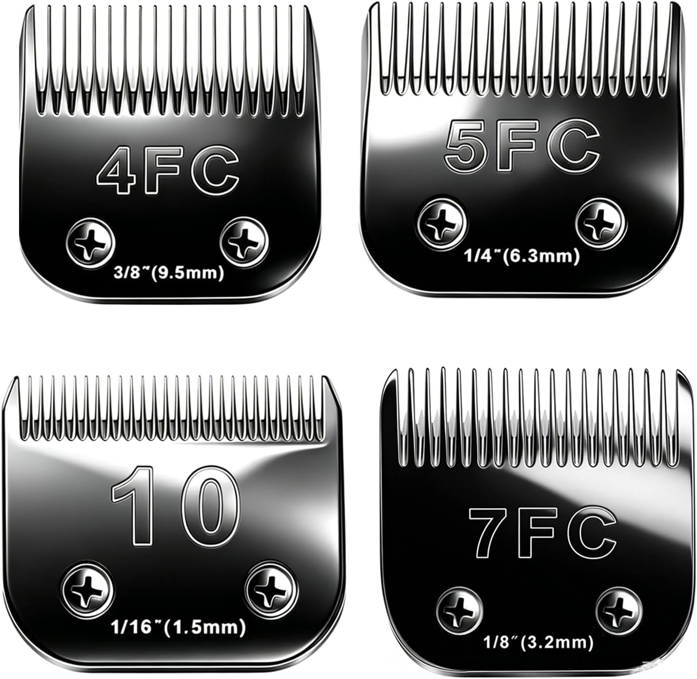 Audoc authentic USA imported pet grooming blades detail view sharp cutting teeth